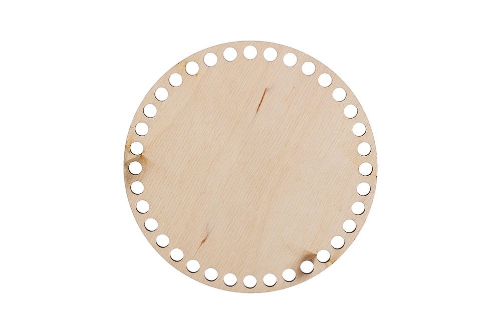Заготовка из фанеры Панно с перфорацией Круг, ⌀15 см, 15х15х0.4 см, 0.4 см, БА-03 Mr.Carving