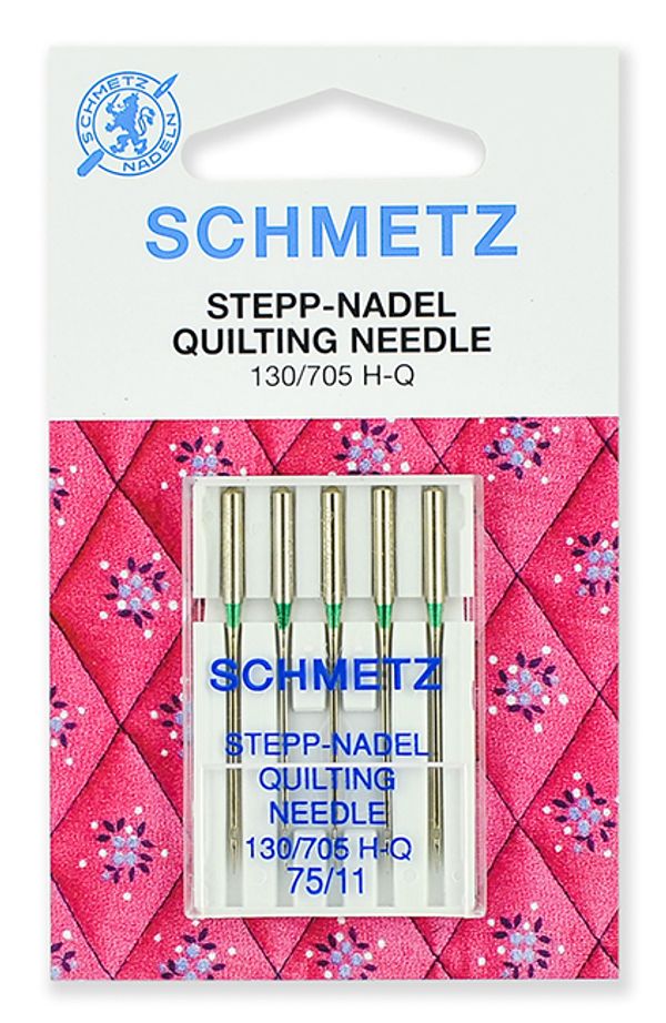 Иглы для швейных машин для квилтинга 130/705 H-Q, №75, 5 игл, SCHMETZ