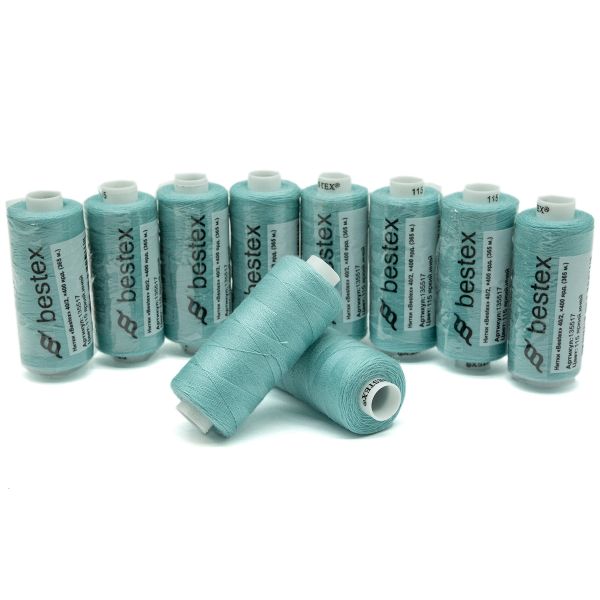 Нитки швейные бытовые Bestex 40/2, 365 м (400 ярд) / 10 кат., 115 яркий иней