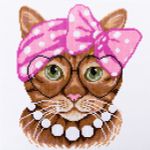 Алмазная (кристальная) мозаика Фрея, постер Маркиза Люси 30х30 см