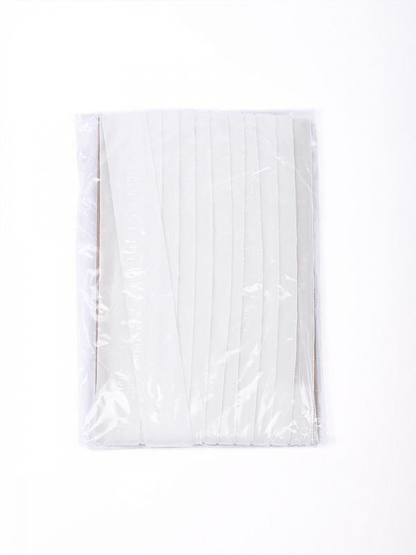 Лента бархатная (тесьма) 15.0 мм / 5 метров, LB2502 нейлон, цв.белый