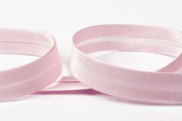 Косая бейка атласная 15 мм / 132±1 метра, 027 розовый, Gamma GK-15P