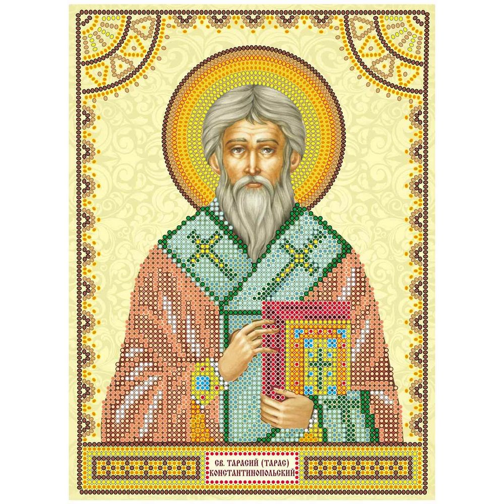 Рисунок для вышивания бисером Абрис Арт, Святой Тарасий (Тарас) 17х23см, ACK-130