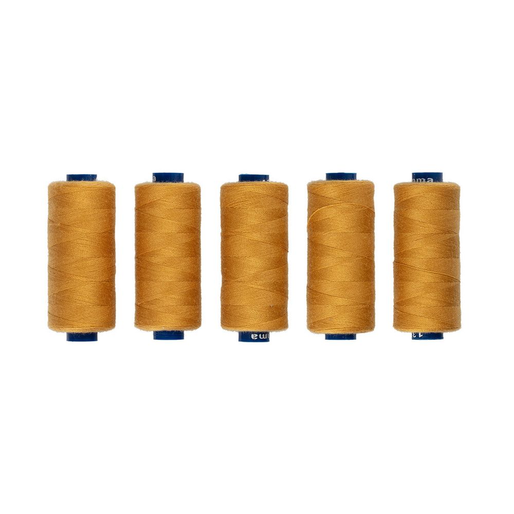 Нитки швейные бытовые Gamma 40/2, 365 м / 5 кат, №137 св.охра