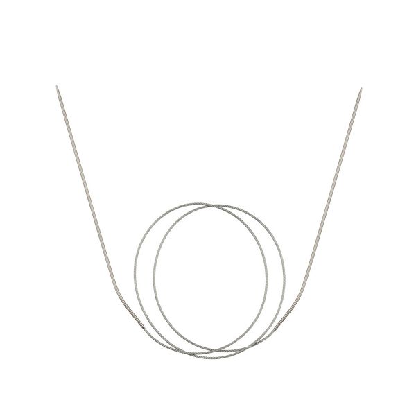 Спицы круговые металл ⌀1,6 мм, 80 см, с металлической леской, Gamma MKG-R