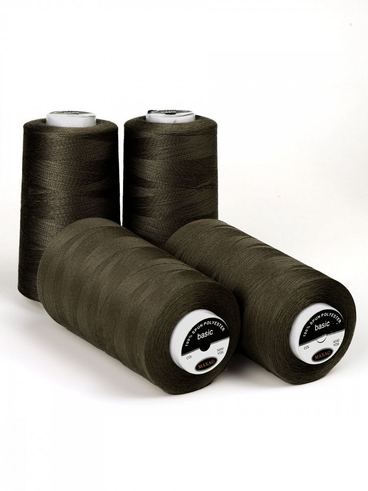 Нитки швейные Max 40/2, 4570 м (5000 ярд), 647 зеленый / 4 бобины