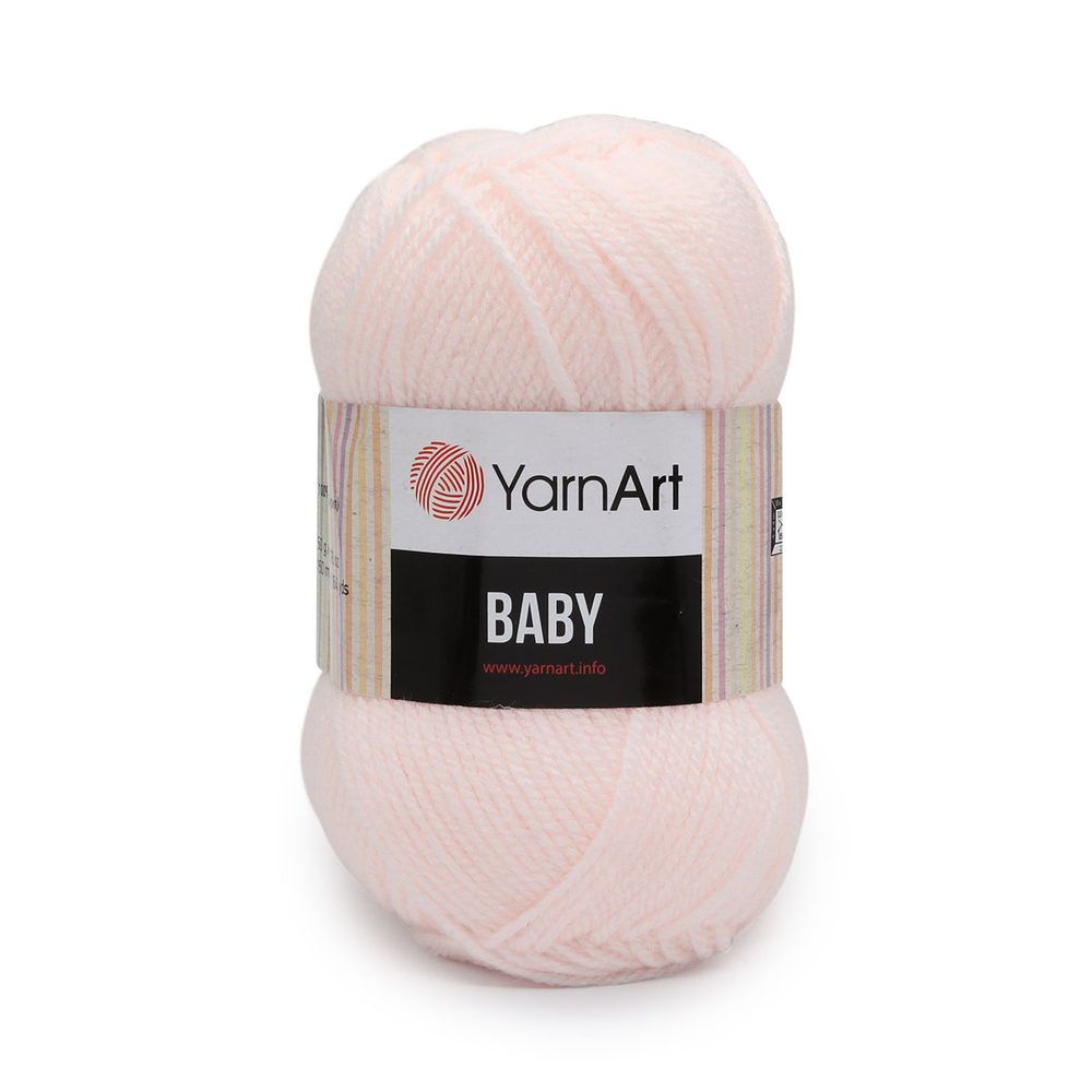 Пряжа YarnArt (ЯрнАрт) Baby / уп.5 мот. по 50 г, 150м, 853 бледно-розовый
