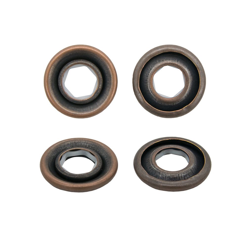 Кнопка клямерная ⌀17.0 мм, медь, (ЧАСТЬ B), 50 шт, BIG