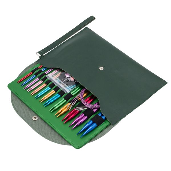 Набор съемных спиц для вязания 10см, 13 размеров (3мм-10мм), цв. ассорти, алюминий