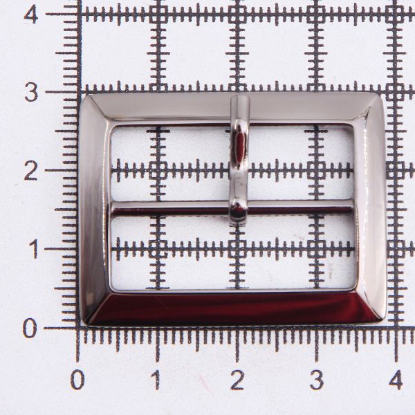 Пряжка ременная металл 30 мм, прямоугольная, 2 шт, олово (чер.никель), MB-155