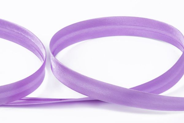 Косая бейка атласная 12 мм / 132±1 метра, 113 сиреневый, Gamma GK-12P
