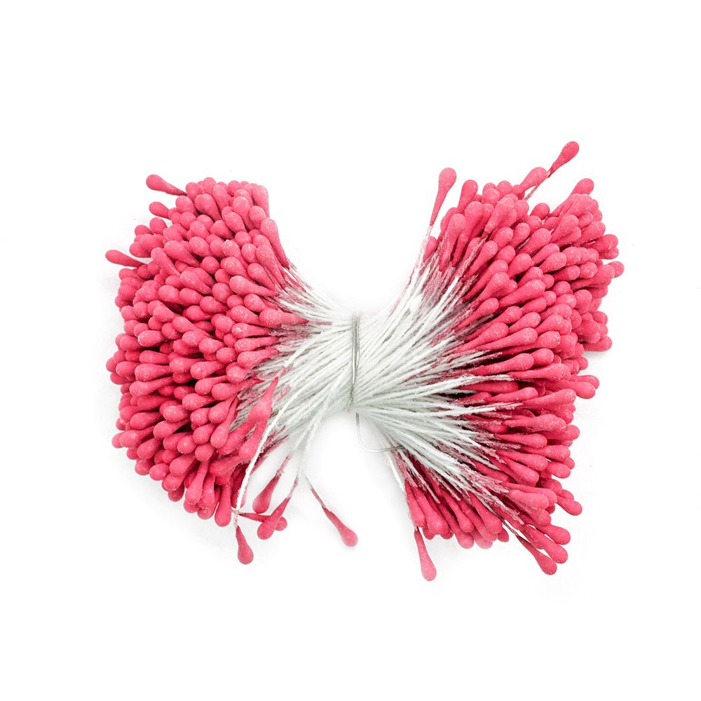 Тычинки для искусственных цветов 6см (бордовый), S090471