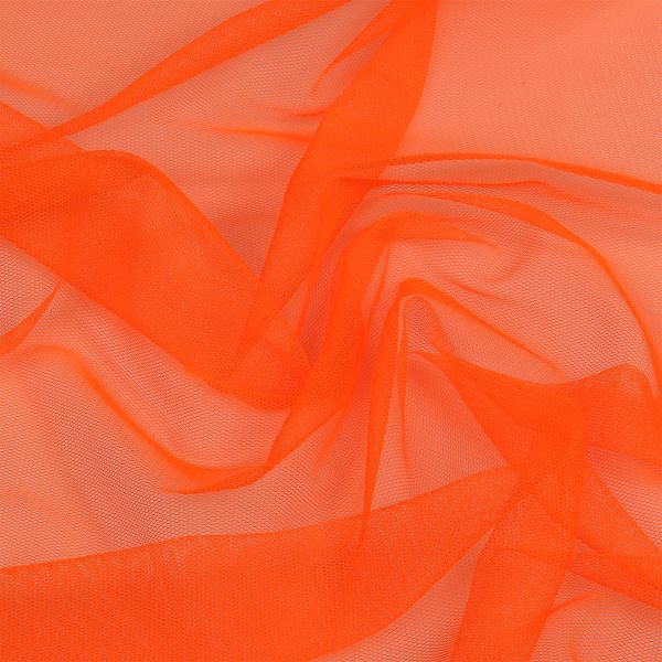Сетка бельевая эластичная матовая 40 г/м², шир.150 см / 100 метров, TL59 59 неон оранж /TL.59/
