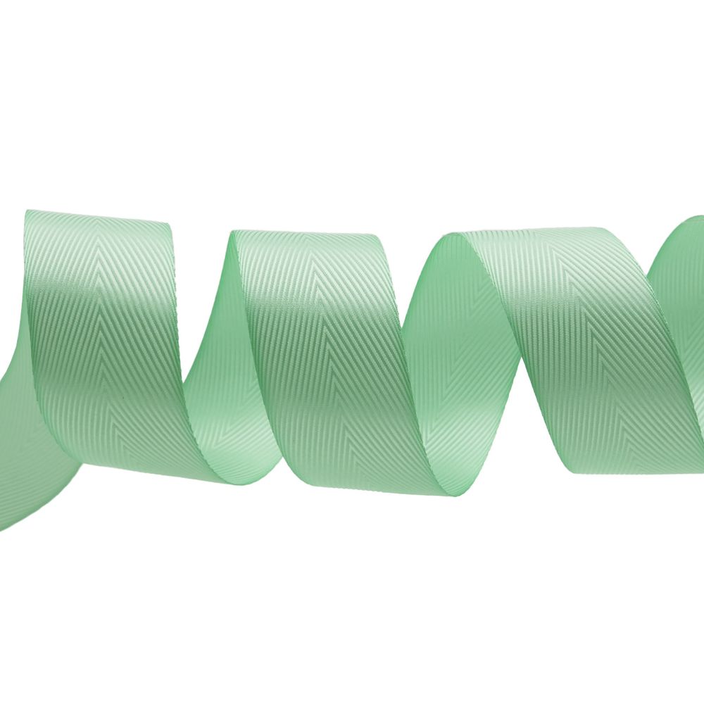 Лента декоративная ёлочка 40.0 мм / 20±1 метров, 62 мятный
