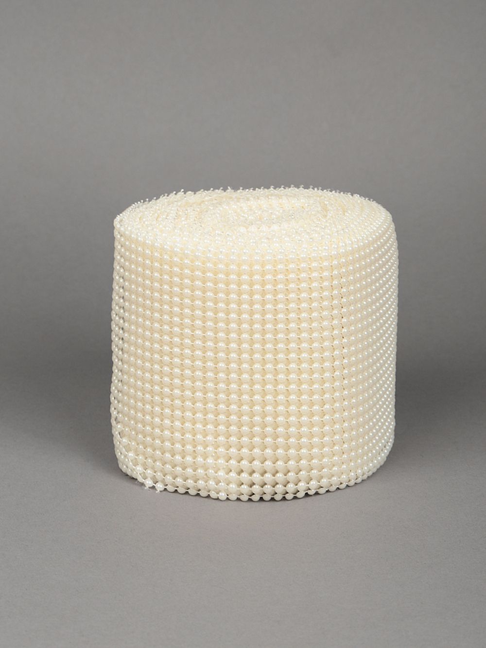 Лента с имитацией жемчуга 120 мм / 9.14 метров, TBYS14, цв.молочный