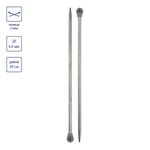 Спицы прямые металл ⌀6.0 мм, 25 см, никель, Gamma MKP25