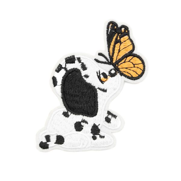 Термоаппликация Щенок с бабочкой на носу, 8х7см, Hobby&Pro