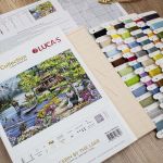 Набор для вышивания нитками Luca-S B2410, Дом Шале у озера, 51х34см