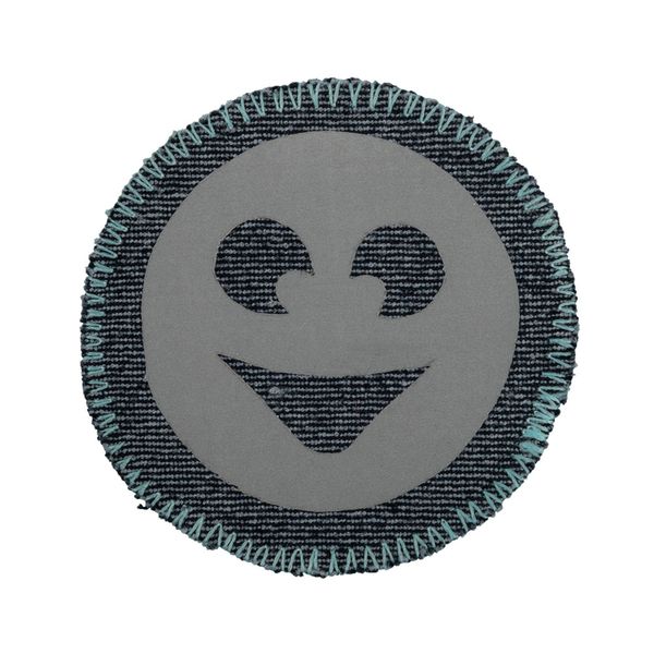 Термоаппликация светоотражающая №2, 6 шт, Смайл 2 6.5х6.5 см, Blitz