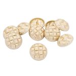 Пуговицы на ножке 28L=18 мм, металл, M.Gold (матовый золотой), 10 шт, MP03