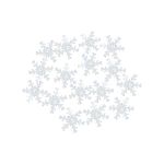 Пайетки фигурные снежинки, 24 мм, упак. 10 гр, Астра, 50112 серебро голограмма, уп.10 шт