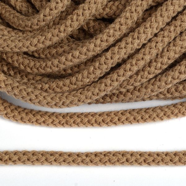 Шнур круглый полиэфир ⌀7.0 мм / 100 метров, 1с-70 льняной