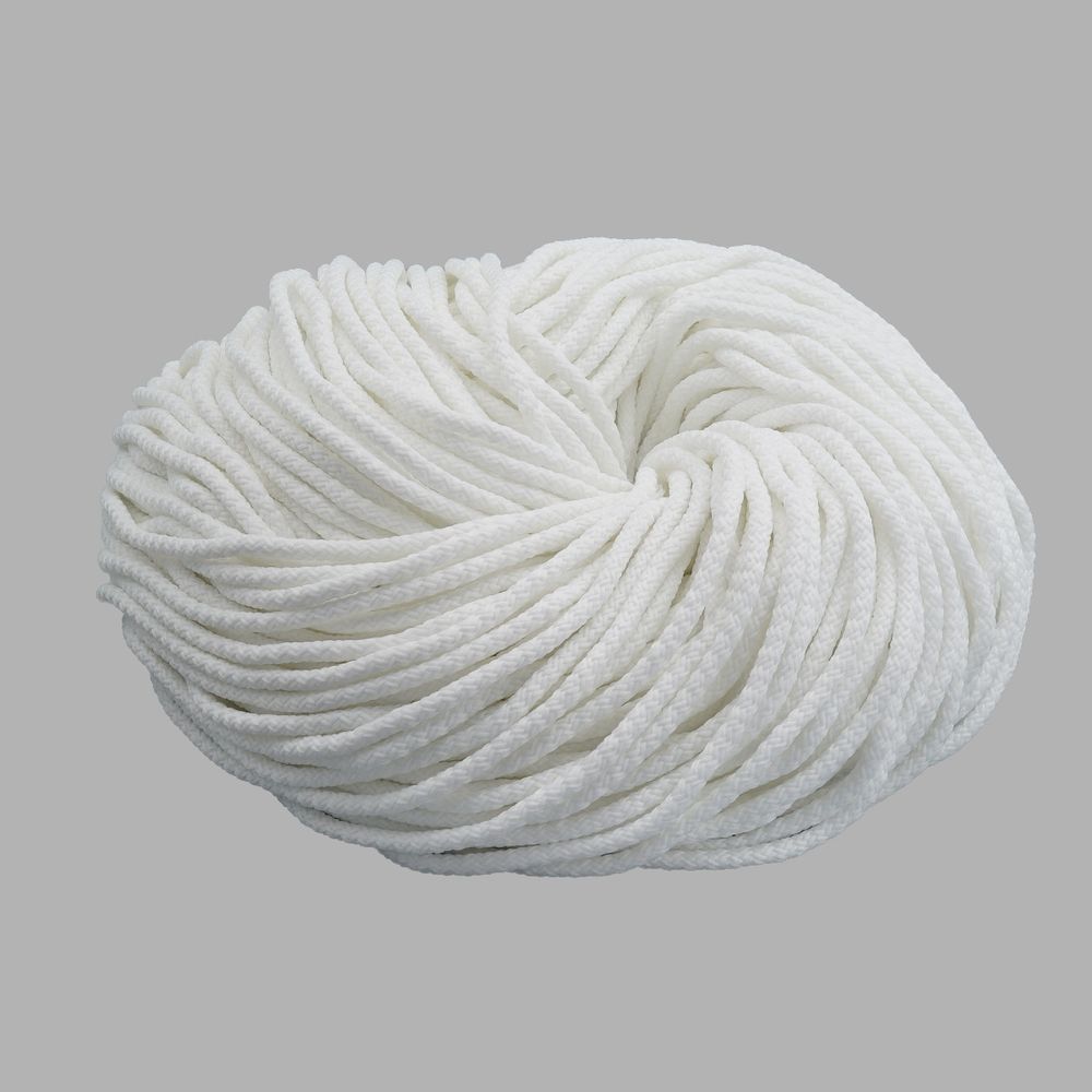 Шнур плетеный ⌀4.0-5.0 мм / 100 метров, 003 белый