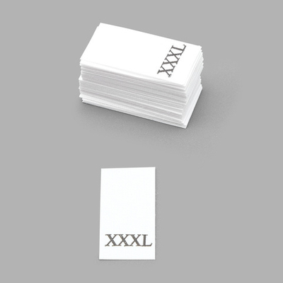 Этикетка-размерник, белый, 10х20 мм, 100 шт, XXXL