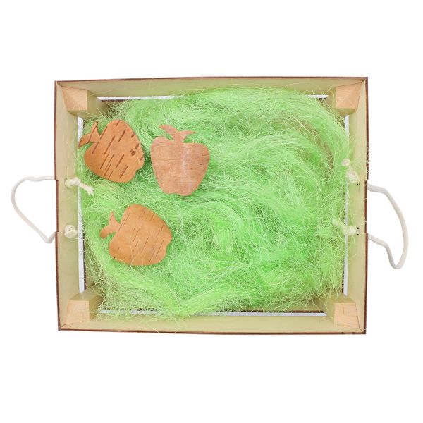 Деревянный ящик для оформления подарка с наполнением №2,20х25 см