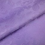 Ткань подкладочная (таффета) с рисунком 96 г/м², 500х145 см, 144 сиреневый (растительный орнамент), Gamma JTR