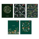 Тетрадь ученическая общая, выборочный лак, A5+ 96 л. на скобе 60 г/м², белизна 100%, 5 шт, клетка в термоусадочной пленке, 000769 Повелители леса, Светоч 96ТЕТк-003