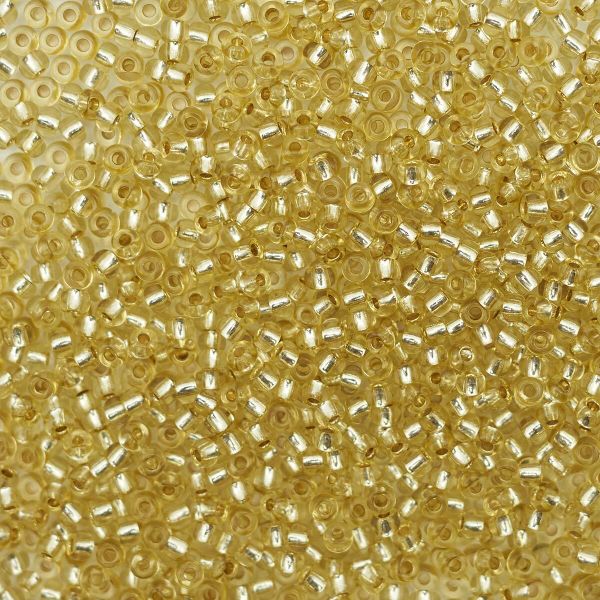 Бисер Preciosa прозрачный с серебр.центром 10/0, круг.отв, 50 г, (78151)