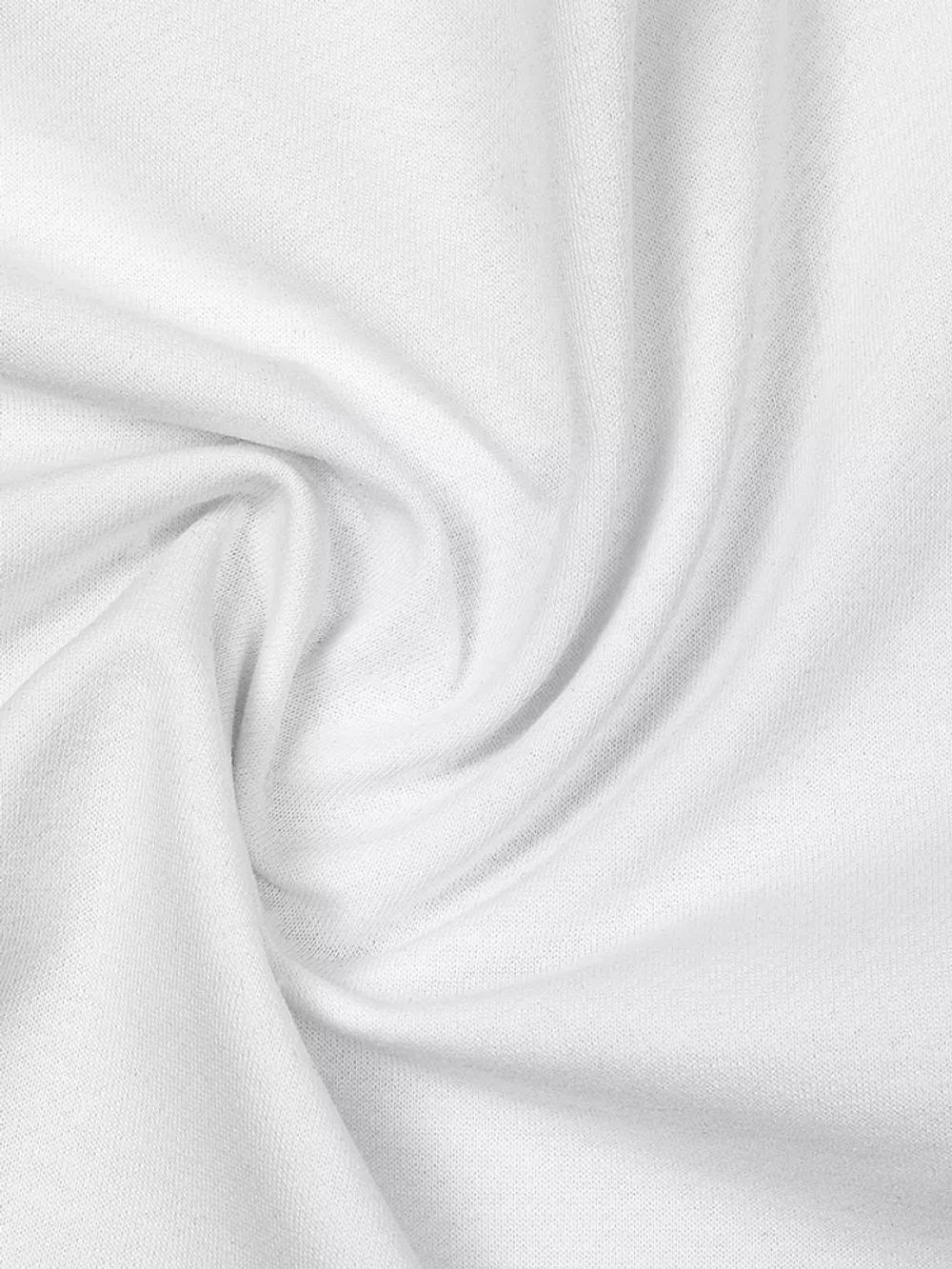 Футер 2-нитка петля поликоттон стрейч 220 г/м², 160 см / 3 метра, ФУТ2Х.TBY.ХЛ-ПЭ.БЕЛ.3, цв.белый