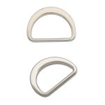 Полукольцо литое металл внутр. 25 мм (внешн. 31х23 мм), плоское, 10 шт, никель ГР, 6880