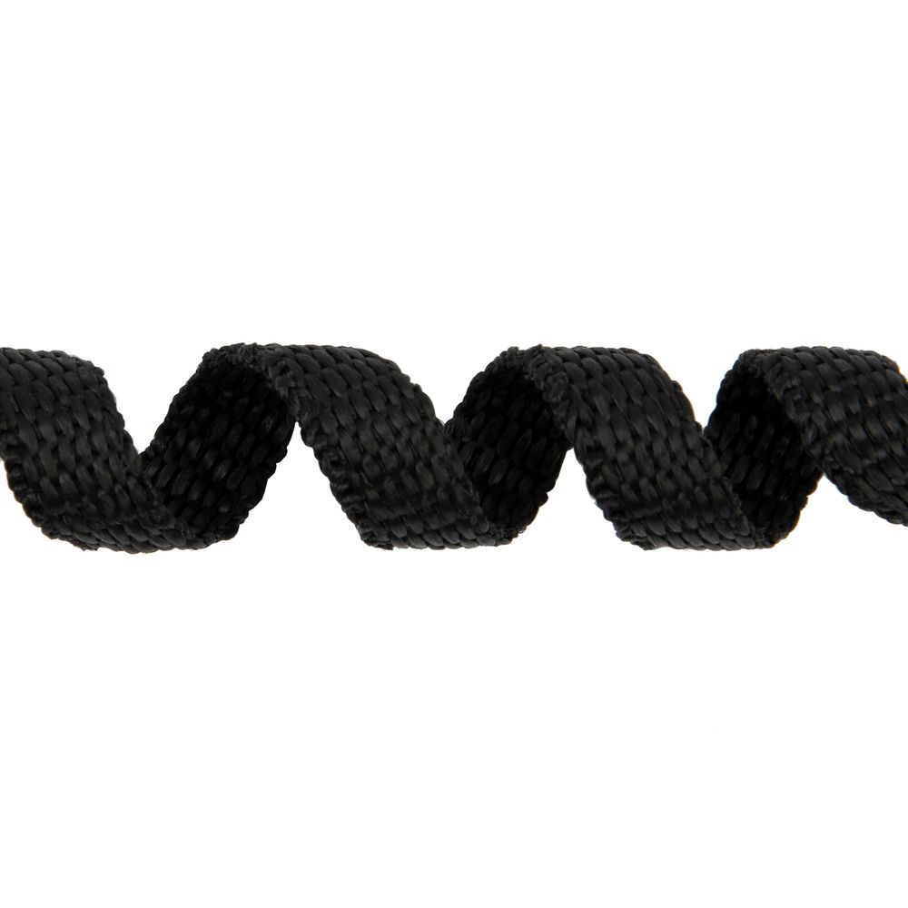 Стропа (ременная лента) 10 мм / 25 метров, толщ. 1.03 мм, [4.7 г/пог.м], 100% п/п, черный, Gamma С3871Г17