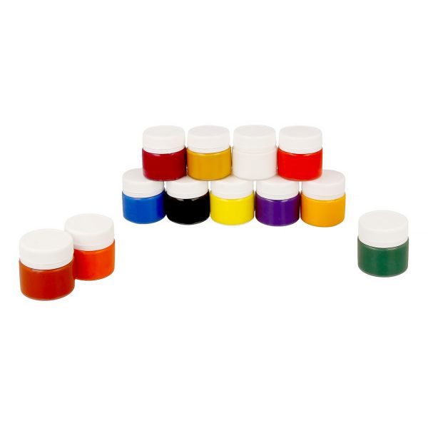 Краска акриловая художественно-оформительская 12 цв. 240 мл, Аква-колор