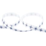 Лента атласная с рисунком 12.0 мм / 22.8 метров, O3 001/116 белый/т.синий, Gamma ALP-121