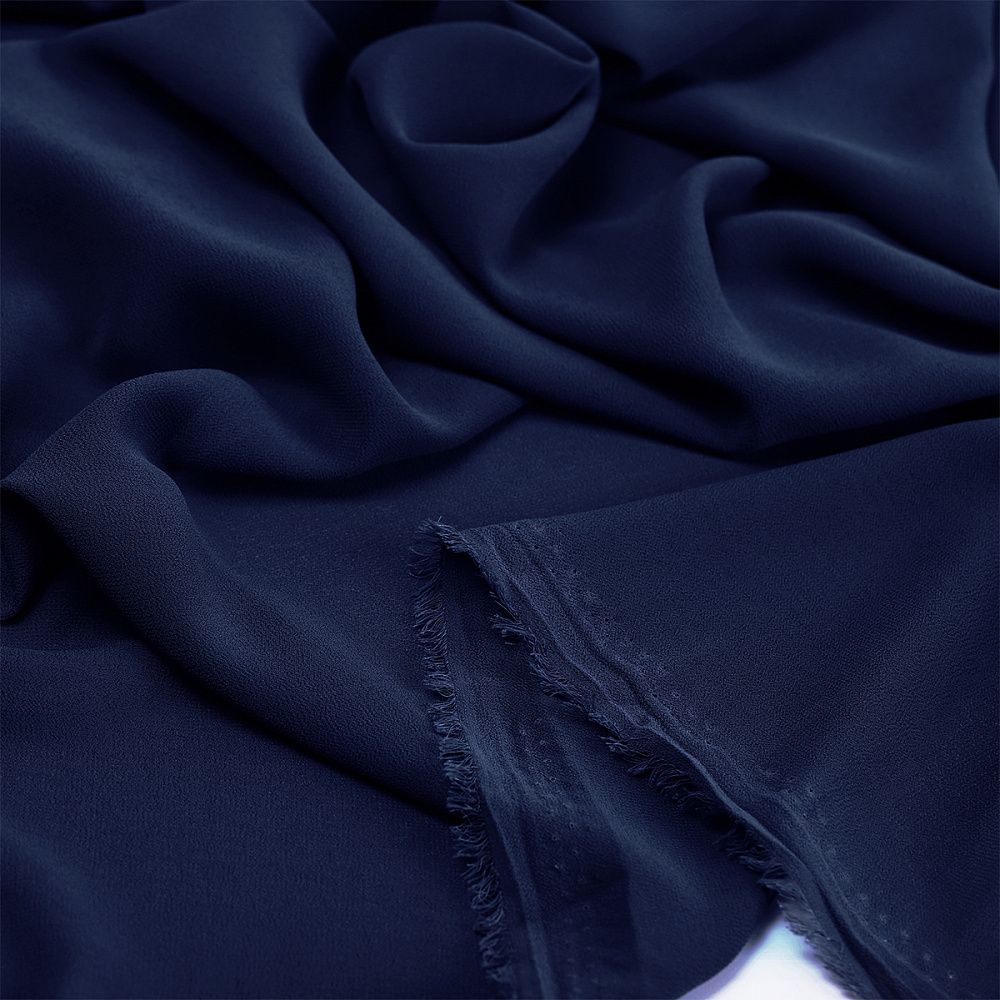 Креп шифон 105 г/м², 150 см / 35 метров, TBY.8021-112, цв.112 синий