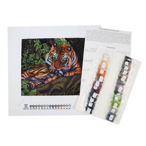 Набор для вышивания бисером Hobby&Pro, Чистюля, 29х25 см