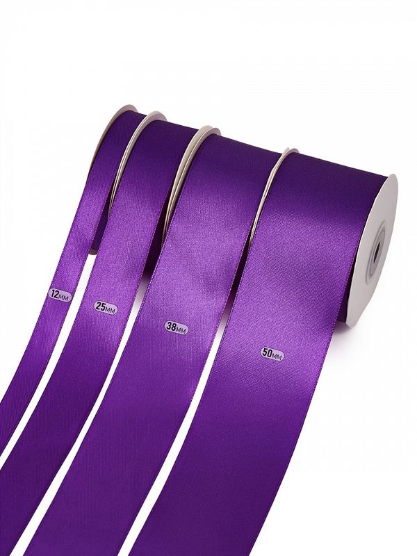 Лента атласная 1-сторонняя 25.0 мм / 22.5±1 метра, 3118 фиолетовый, Magic4Hobby