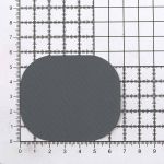 Термозаплатка, ткань, 57х67мм (серый (gray)), AZ01, 10 шт