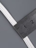 Резинка бельевая (стандартная) 6.0 мм / 200 метров, 3.9 г, вязаная, белый