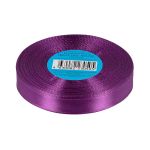 Лента атласная 1-сторонняя 12.0 мм / 33±2 метра, №529L(18-3324) лиловый, Gamma