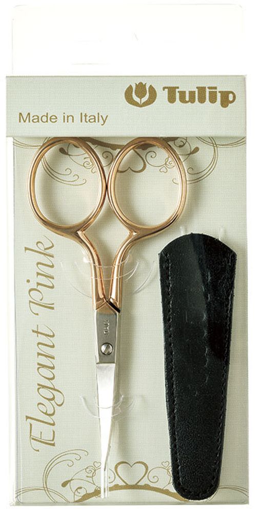 Ножницы для вышивания с изогнутыми лезвиями Tulip Elegantly Pink TIC-001e, 13.7 см