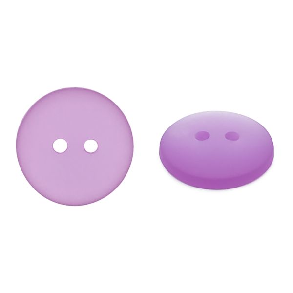 Пуговицы на 2 прокола 22L (14мм), пластик (col.05 сиреневый), CR-K18M, 144 шт