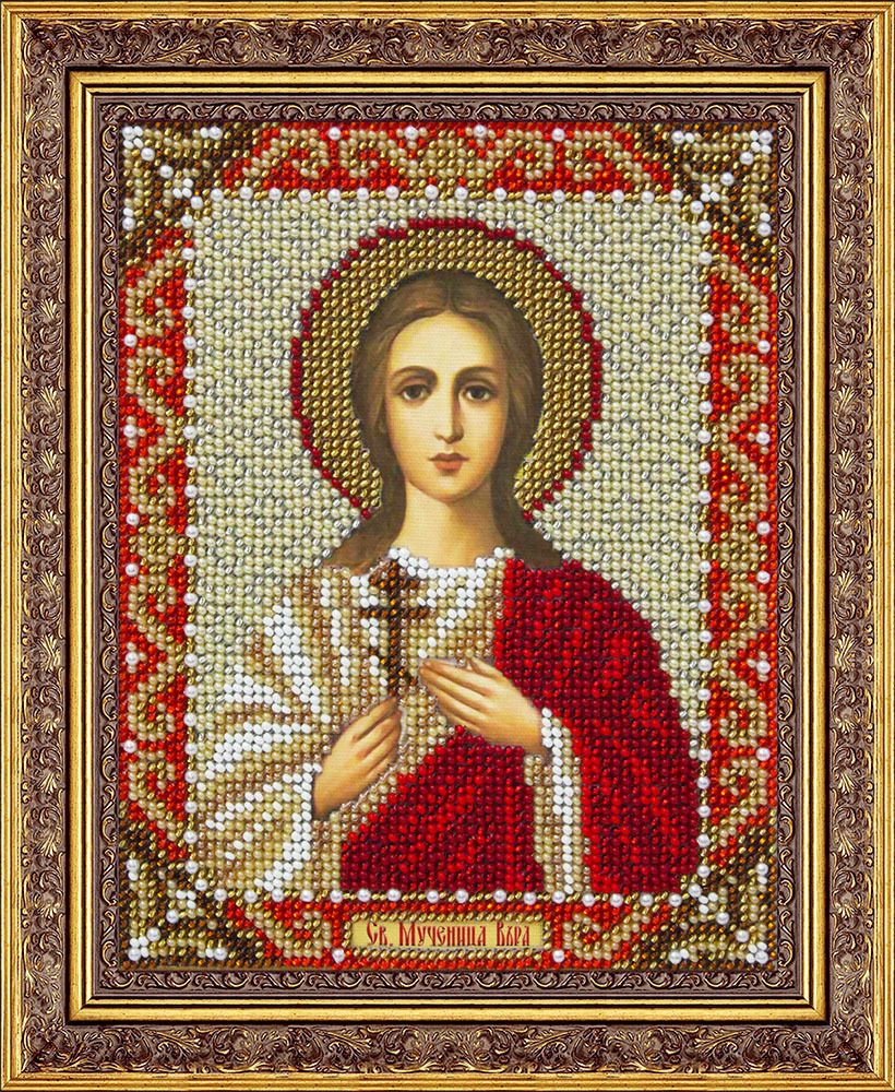 Набор для вышивания бисером Паутинка, Святая мученица Вера 14х18 см Набор для вышивания бисером Паутинка, Святая мученица Вера 14х18 см