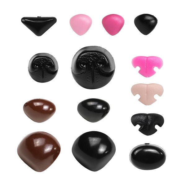 Набор носов №6 в органайзере винтовые пластик цв.ассорти, 68 шт