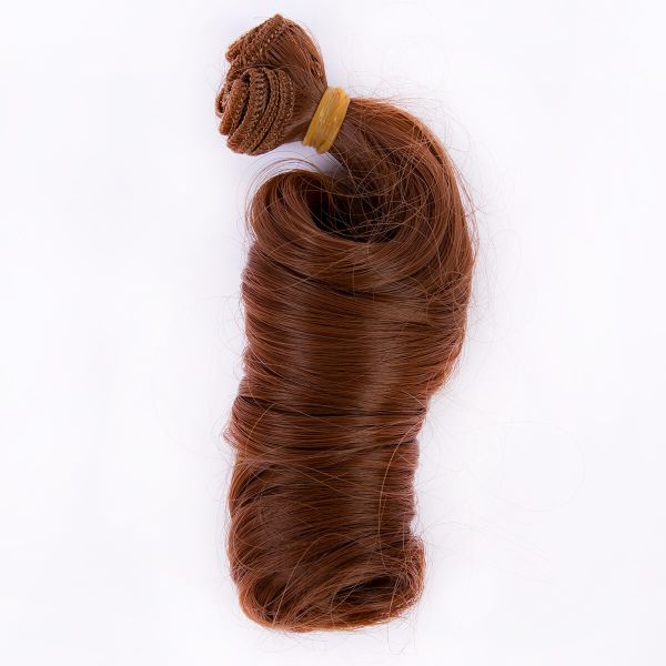 Трессы для кукол 15 см, 100 см, 38 г, 05 каштановый, HobbyBe HAR-4