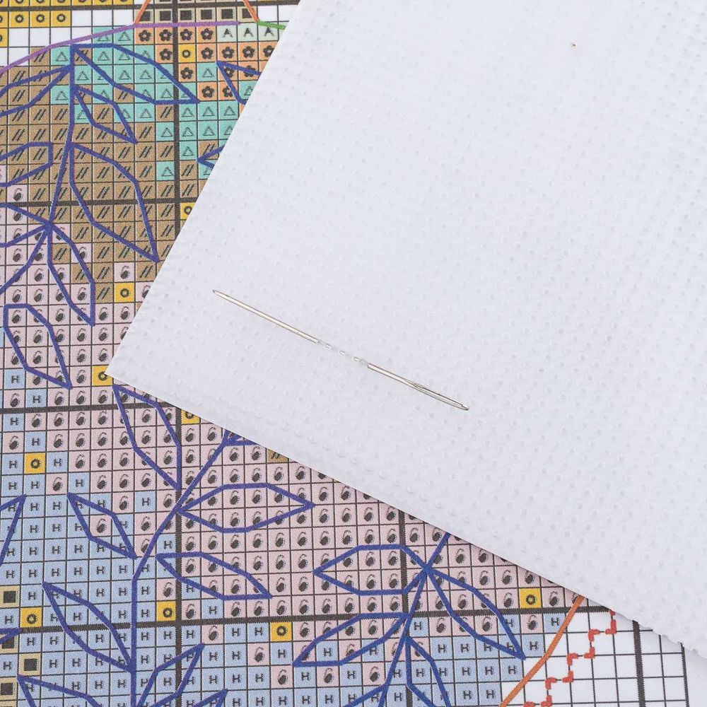 Набор для вышивания нитками Овен, Ёлочная игрушка. Зелёный шар 7,3х9см