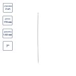 Иглы ручные для переплетных работ №7, 2 шт, Gamma N-212